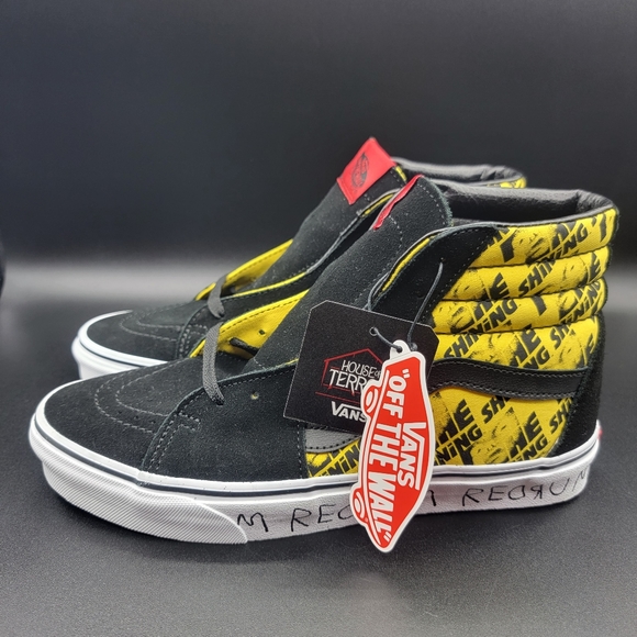 Vans Sk8-Hi House of Terror The Shining 2021 Men's Shoes Size 9 Black Yellow New - Picture 1 of 10